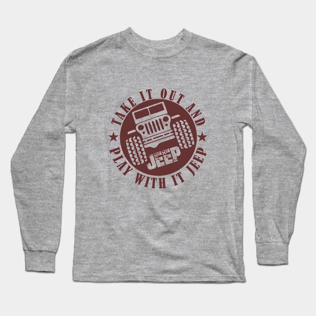 Jeep Long Sleeve T-Shirt by Happy Asmara